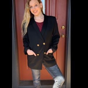 1990’s DONNA KARAN Black Oversized Jacket